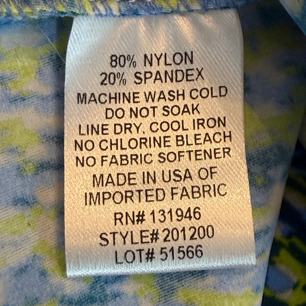 Jude Connally Morgan Skort Mid Rise Jude Cloth Blue Green Print Size XS - Picture 9 of 9